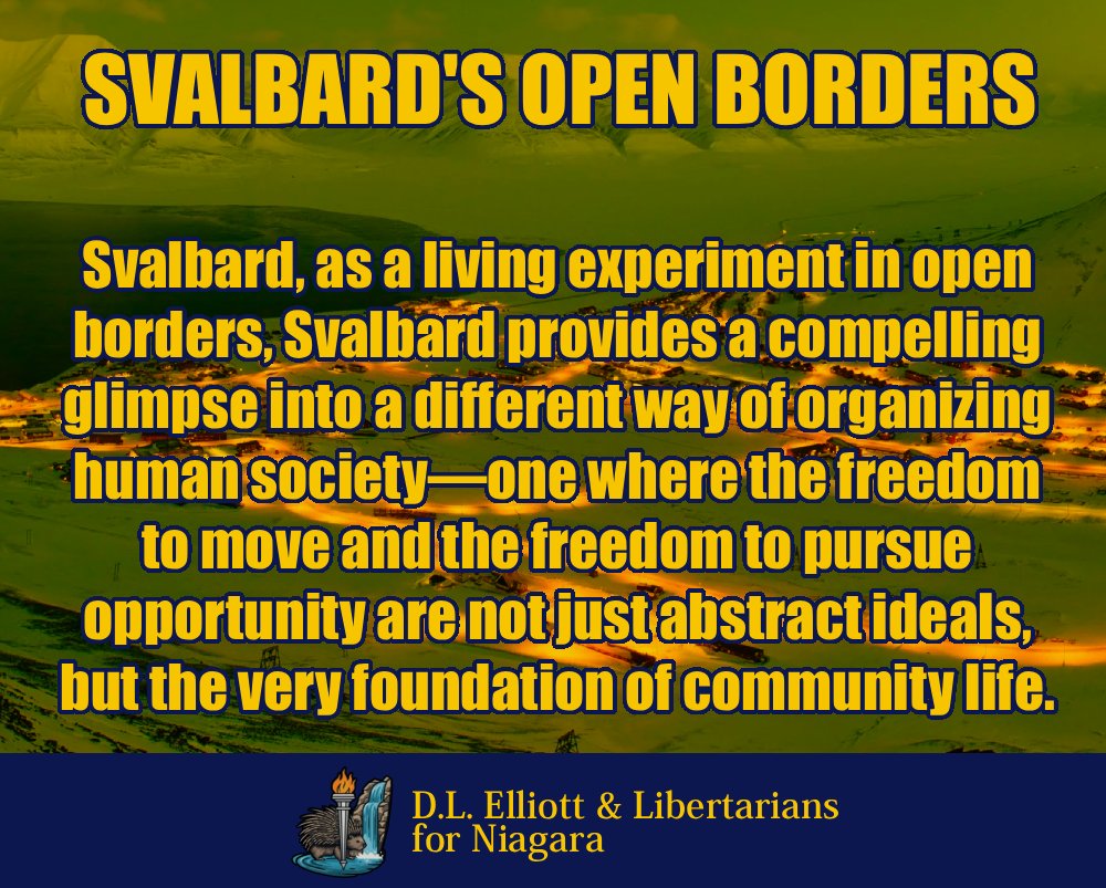 Elect_Elliott's tweet image. Svalbard provides a compelling glimpse into a different way of organizing human society—one where the #freedom to move and to pursue opportunity aren't just abstract ideals, but the very foundation of community life. #OpenBorders 
Full Article: facebook.com/photo/?fbid=12…