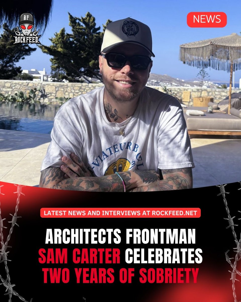 Architects frontman Sam Carter just hit a major milestone: two years sober.💪

In a deeply personal Instagram post, Carter reflected on his journey, writing: “Alcohol and I were as thick as thieves… those ‘few’ drinks turned into bottles of tequila… into mornings where I’d wake