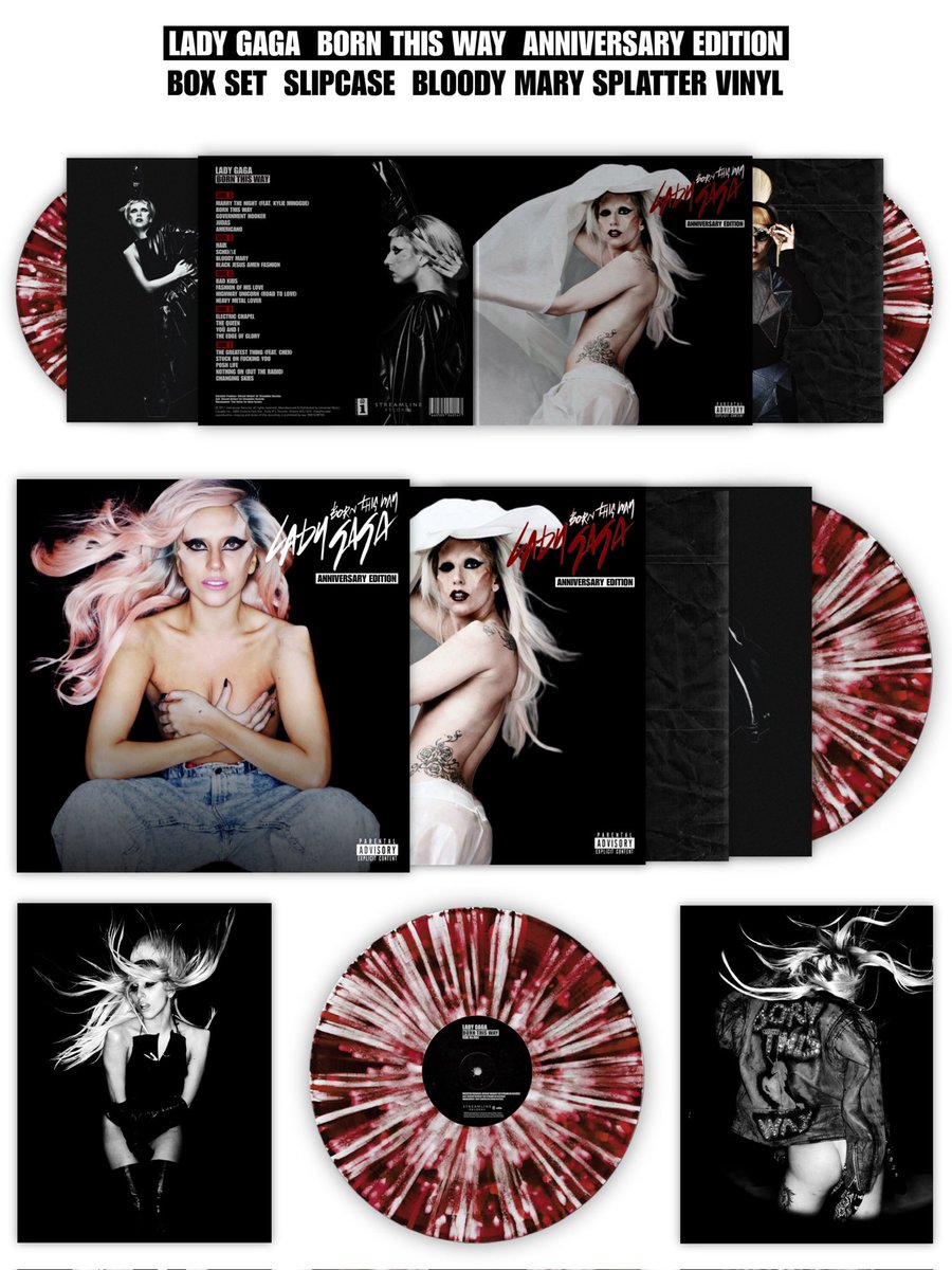 HighOnHawaii365's tweet photo. Lady Gaga - Bloody Mary Anniversary Box Set. #ladygaga #bornthisway #bloodymary #wednesday #chromaticaball #bornthiswayball #mayhemballtour #marrythenight #edgeofglory #scheiรe #yoรผandi #judas #littlemonsters #justdance #pokerface #badromance #alejandro #rainonme @ladygaga https://t.co/gisA2SW9Cd