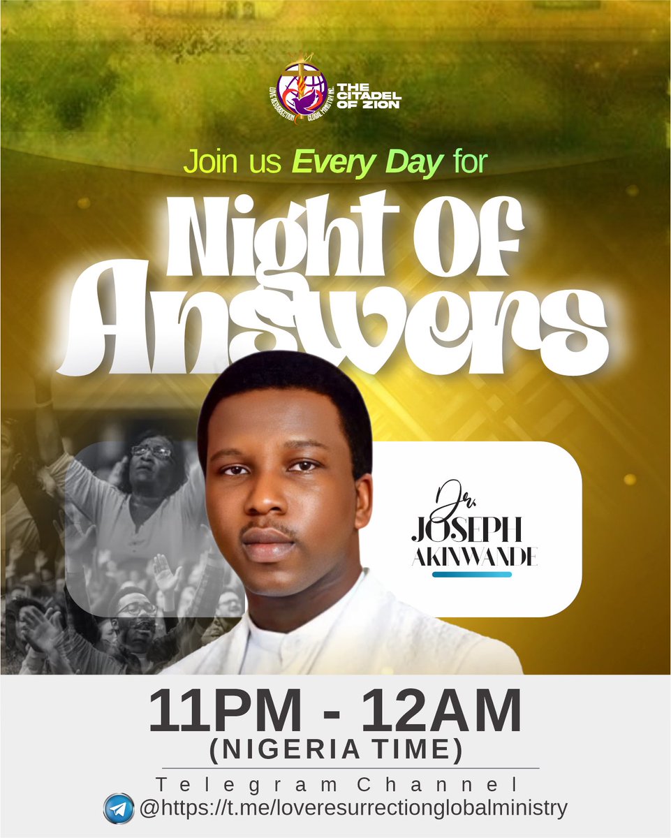 t.me/loveresurrecti…

Join our daily night prayer