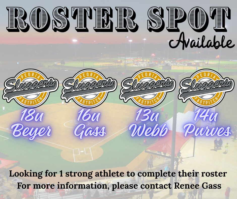Reach out to Renee Enos Gass to find out more details on what each team is specifically looking for.