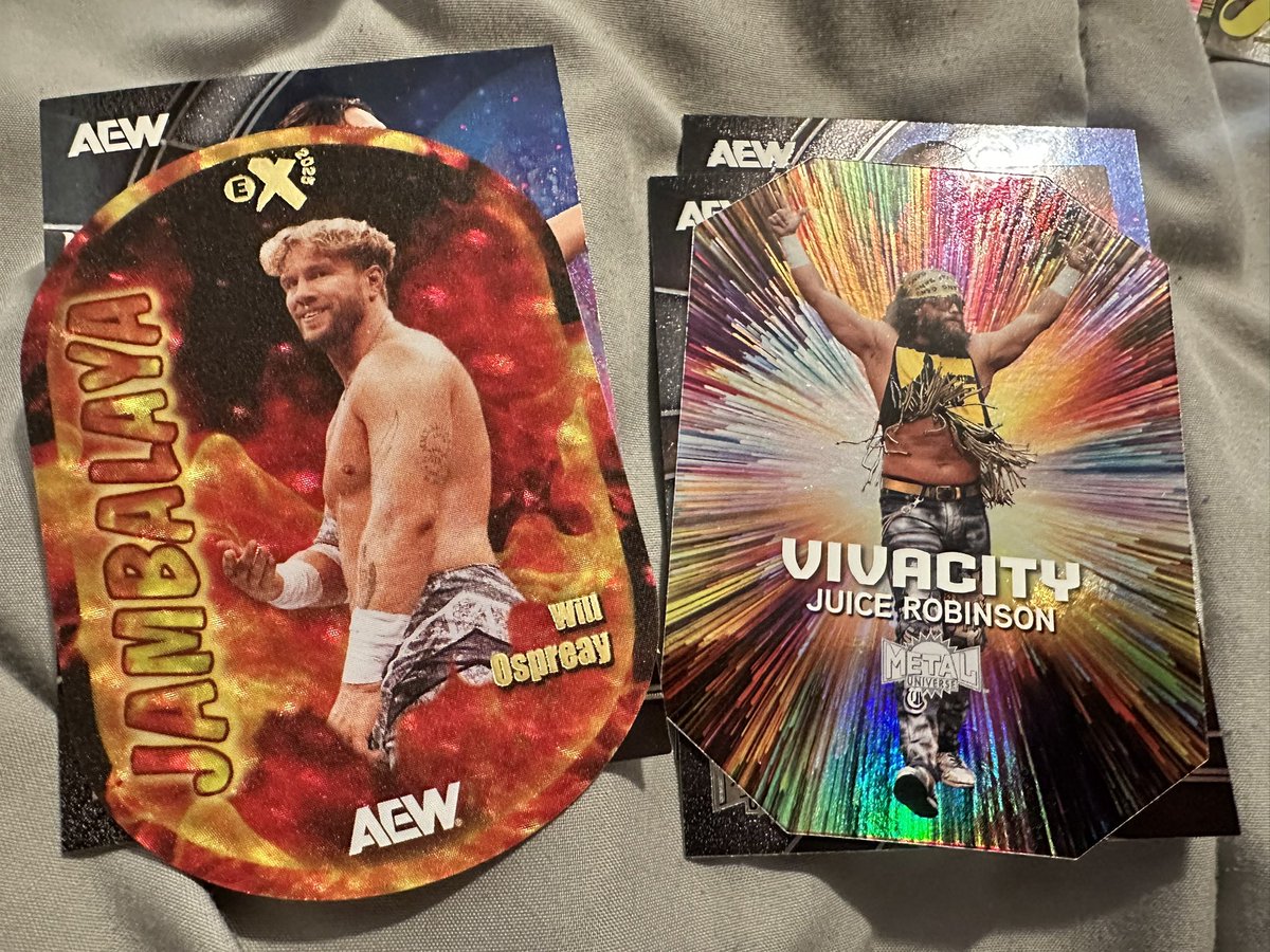 NinersFan420's tweet photo. Back to back packs in the same hobby box !!!! I think I used all my luck for the week #wrestlingcards #jumbalaya #vivacity https://t.co/lfsa0TxplK