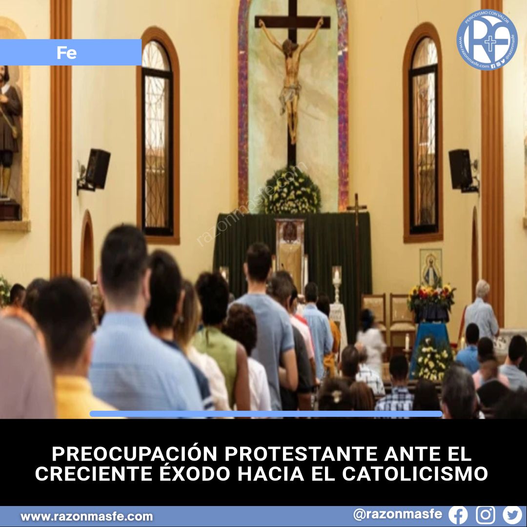 📰La revista protestante American Reformer alerta sobre el aumento de conversiones al catolicismo, atribuyéndolo a la apologética católica centrada en la Eucaristía y la creciente influencia de comunicadores conservadores.
➕ info: razonmasfe.com/preocupacion-p…