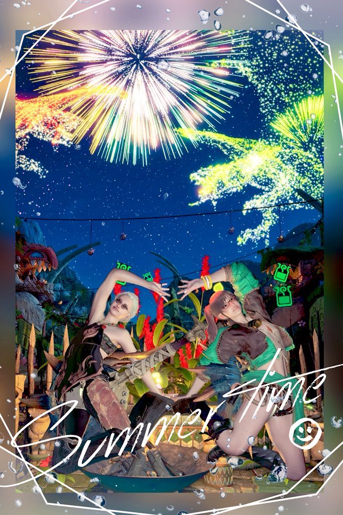 踊火の儀終わっちゃうね🔥
いっしょに遊べた人はひと握りだけど
みんなのツイートを見たり、交流できてとっても楽しかったです🍍彡

最終日はよっしーさんと！
ずっと王ツナさんだったし、ハンマーいっしょに使ってゆる〜く遊べたの嬉しかったぁ🩵
 #モンハンワイルズ