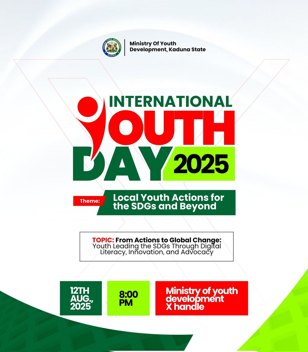Ministry of Youth Development Kaduna State tweet media