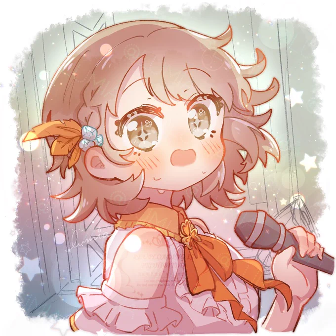←丁度去年の今頃描いたみのりちゃん 今回のワールドリンクみのりちゃん→ 意図せず同じような構図になってしまって辛くなってる #prsk_FA