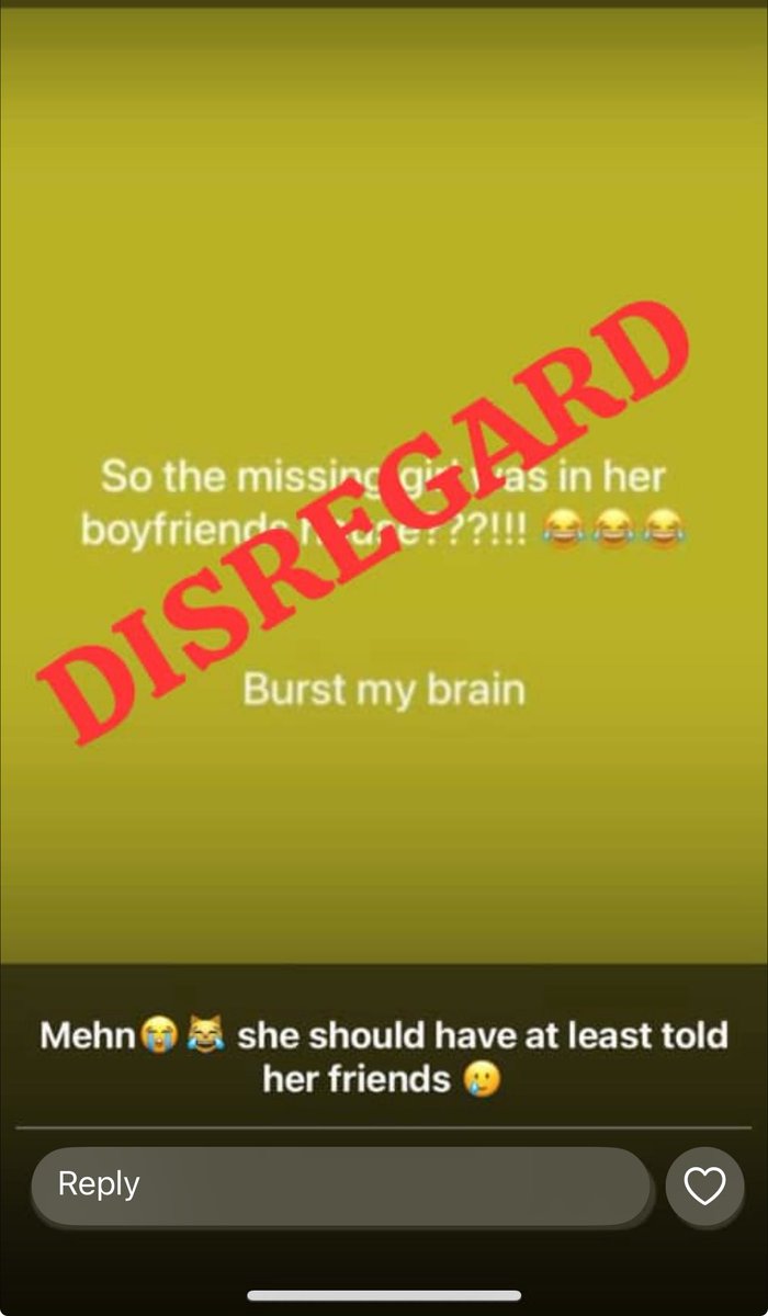aojjustaoj's tweet photo. Dear OAU students, kindly disregard news that Dorcas has been found. That was a false comment on Facebook and we’re still looking for her!
#HelpFindDorcas https://t.co/SEKyLRgSP9