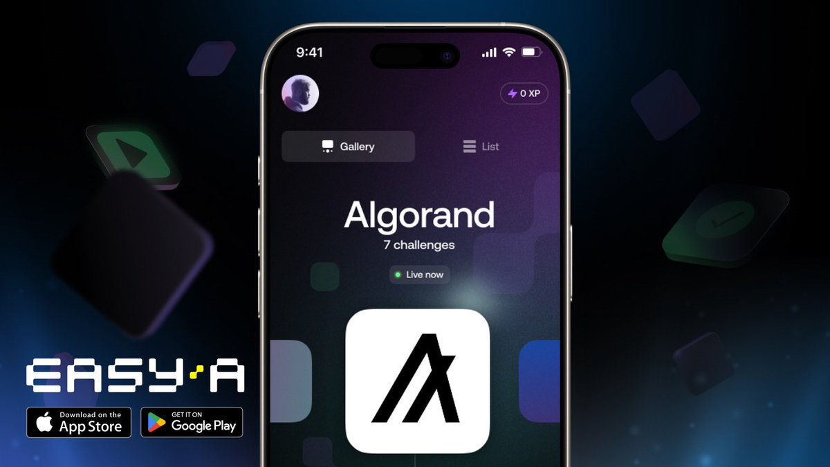 I’m learning about <a href="/Algorand/">Algorand Technologies</a> with <a href="/EasyA_App/">EasyA 🤳📱</a> and <a href="/AlgoFoundation/">Algorand Foundation</a> on my #180DaysOfAlgorand!
💻 Found out we can use TypeScript for smart contracts
⚡️ It has instant finality
🧠 Its founder Silvio Micali is an MIT professor and won the Turing Prize