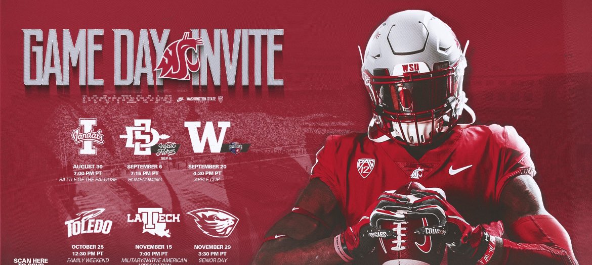 Thanks so much <a href="/WSUCougarFB/">Washington State Football</a> and <a href="/andy_lucas98/">Andy Lucas</a> for the game day invite can’t wait to make it out there! Go Cougs!
<a href="/CDMFOOTBALL/">CDM Football</a>