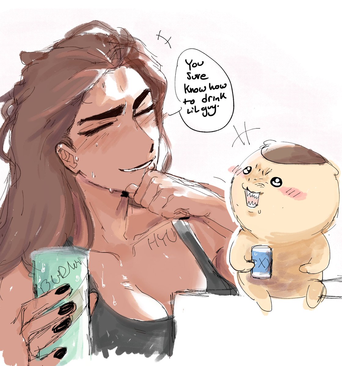 Drinking buddies 
#hyuna #chiikawa #alnst