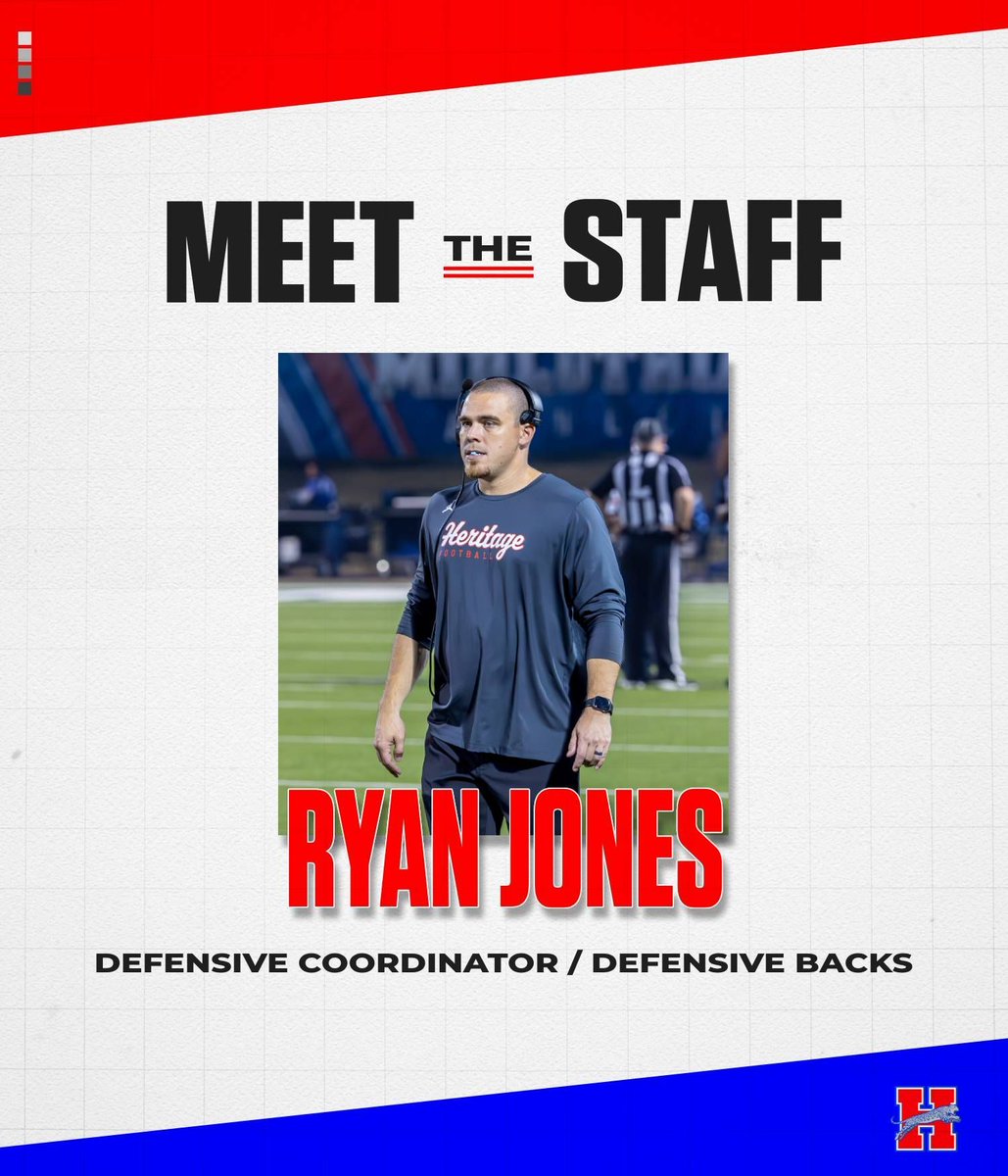 The leader of the #NOBATS and the Leader of the BlackShirts!

Meet Defensive Coordinator and DB's Coach, Coach Jones!

Teaching Subject: Government

Years Coaching: 10
Years at HHS: 5

Fav. Candy: Reeses!
Fav. Holiday: Christmas

#FIGHT #GD2BAJ

<a href="/MISD_Athletics/">Midlothian ISD Athletics</a>
<a href="/MidloHeritage/">Heritage HS</a>