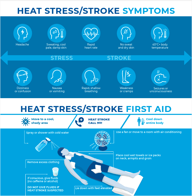 🫠 🦺 Heat Stress Risk at Work
#Heatstress is a common risk in the workplace—and if not recognized and treated immediately, it can lead to serious illness. Take a look at this fact sheet for tips on what you can do, vist.ly/322t7