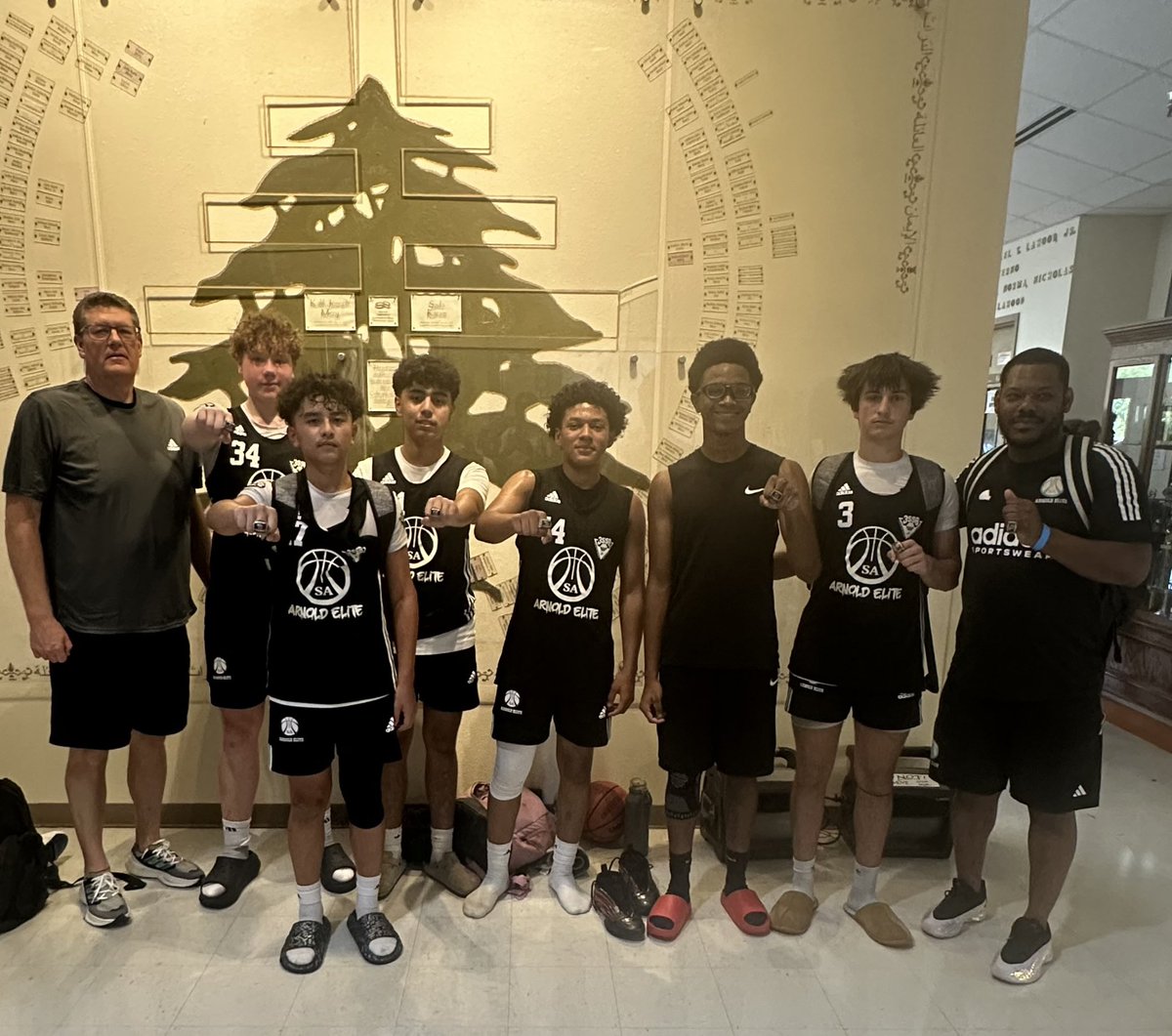 Congratulations to our <a href="/EliteArnold/">Arnold Elite Est.2017 & Lady Arnold Elite Est.2018</a> 16u boys for winning the JV divison here in town! 
<a href="/GASONextGen/">GASO NextGen</a> 
<a href="/GASOMass/">Ryan Massad 🔎</a> 
<a href="/GradyMajors/">Grady Majors</a> 
<a href="/MattChampionATX/">Matt Champion</a> 
<a href="/madehoops/">MADE Hoops</a> 
<a href="/3SSBCircuit/">3Stripes Select Basketball</a> 
<a href="/CoachJArn0ld/">Jahrrend Arnold</a>