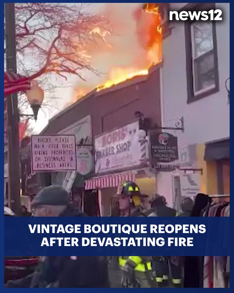 News12LI's tweet image. REOPENING: Paper Doll Vintage Boutique reopens nearly a year after a fire destroyed everything. The boutique’s new location, now directly across from the Sayville movie theater. 

READ MORE: bit.ly/3JdKm3g

#News12LI #Reopening