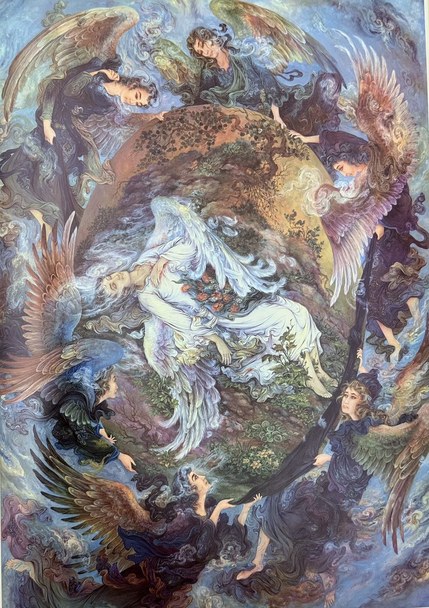 ياد استاد #محمود_فرشچيان، نگارگر برجسته ايراني، كه در ١٨ مرداد ١٤٠٤ رخ در نقاب خاك كشيد را گرامي مي داريم. وي در نقاشي ايراني صاحب سبك و مكتب خاص بود. نقاشي هاي استاد آميزه دلپذيري است از اصالت و نوآوري؛ محتوي هاي تفكر برانگيز و فرم هاي دلنواز. رضوان خدا بر او باد.