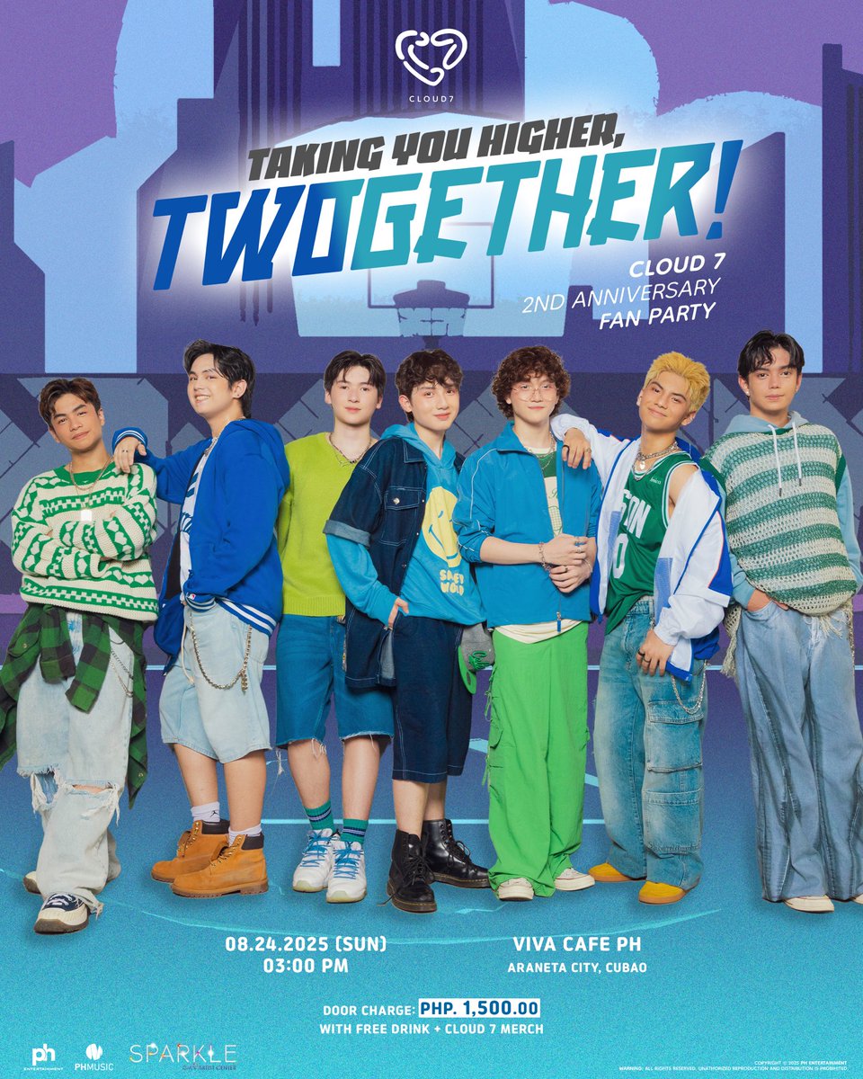 cloud7_ph's tweet image. ☁️✨ RAINBOWS, ARE YOU READY? ✨☁️

We’re Taking You Higher, TWOgether! 🎉 

Join CLOUD 7 for their epic 2nd Anniversary Fan Party—a celebration filled with music, laughter, and memories to treasure! 💚💙

🎫 Reserve your ticket via: forms.gle/RLmZ6M1B1qEE35…

#CLOUD7_ph
