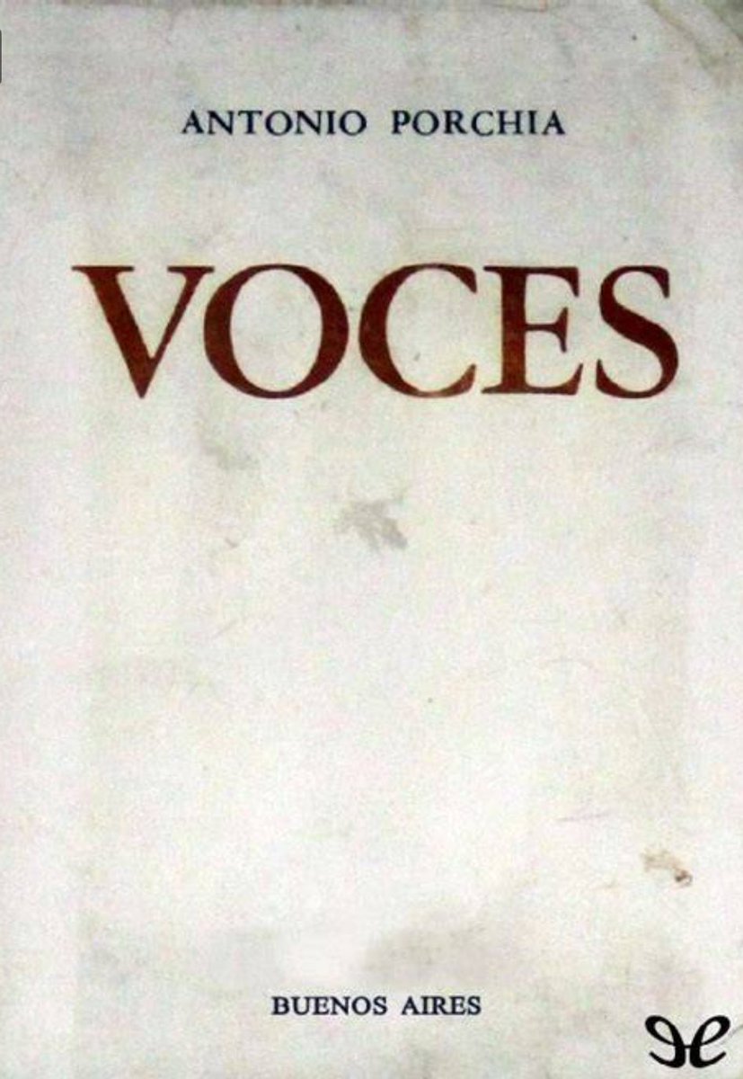 JuanCarlos Yáñez (@soyyanez) on Twitter photo Mi lectura de esta noche: #Voces, de #AntonioPorchia. Mi lectura de esta noche: #Voces, de #AntonioPorchia.