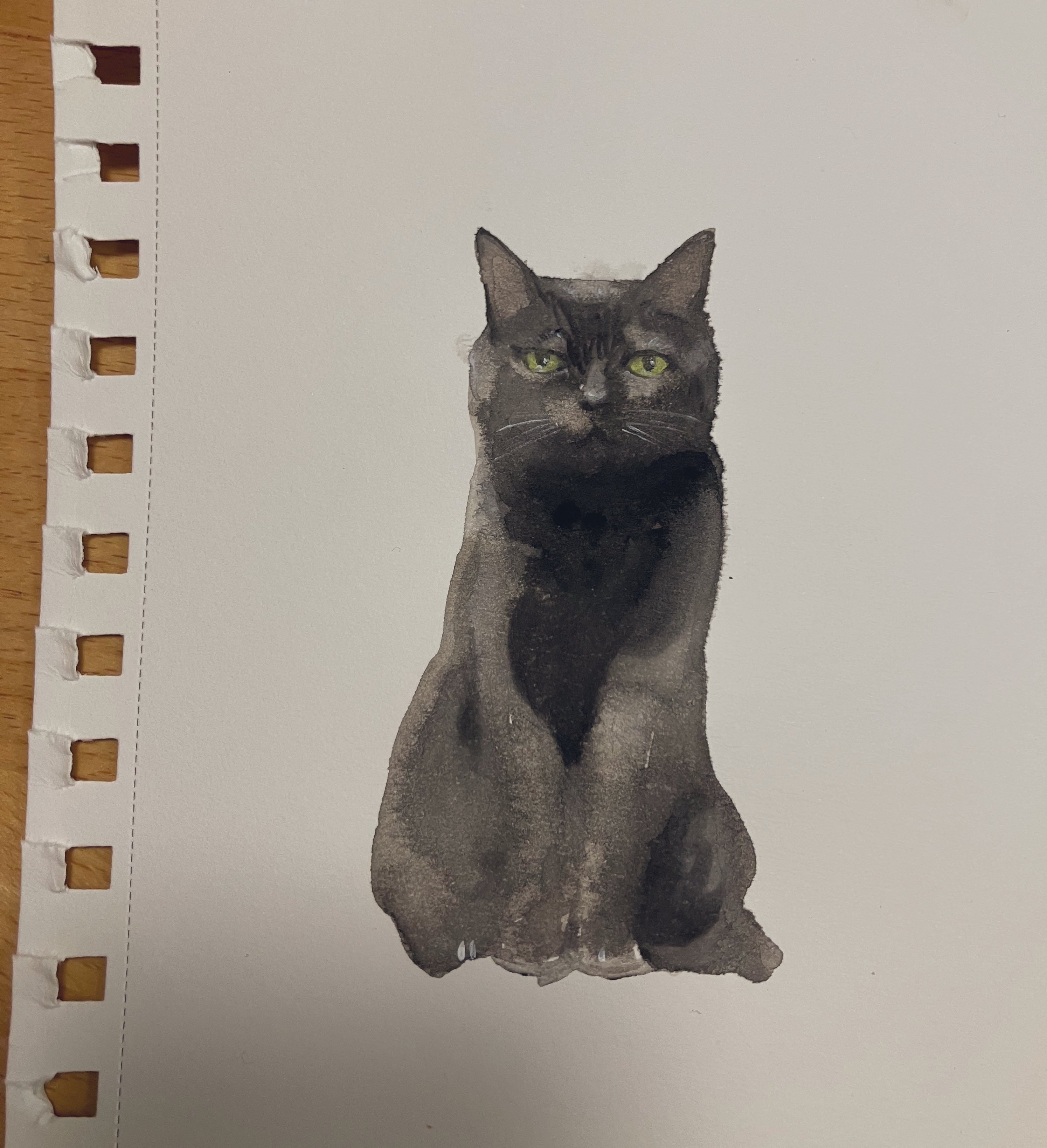 黒猫のアクリル画　龍ノツカイ 黒猫のアクリル画 龍ノツカイ 黒猫のアクリル画 龍ノツカイ