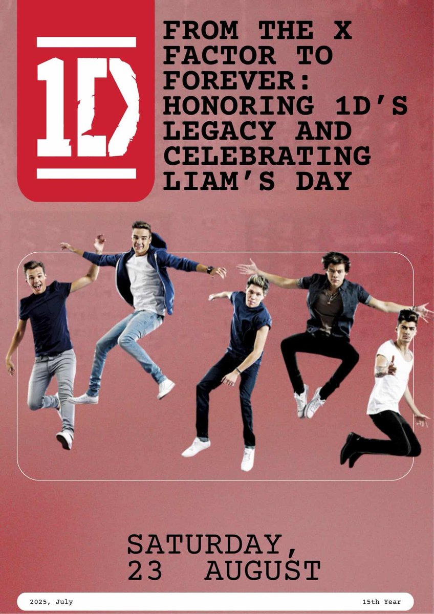 tpwklou_'s tweet image. 📍 Ayala Malls Central Bloc, IT Park
📅 Aug 23, 2025 
🕚 11AM–8PM

✨ Relive 1D’s journey, sing your fave hits, enjoy live acts, games, merch, photo booths &amp;amp; celebrate Liam’s birthday!💛

#FromXFactorToForever #LiamDay2025 #15YearsOfOneDirection #CebuDirectioners