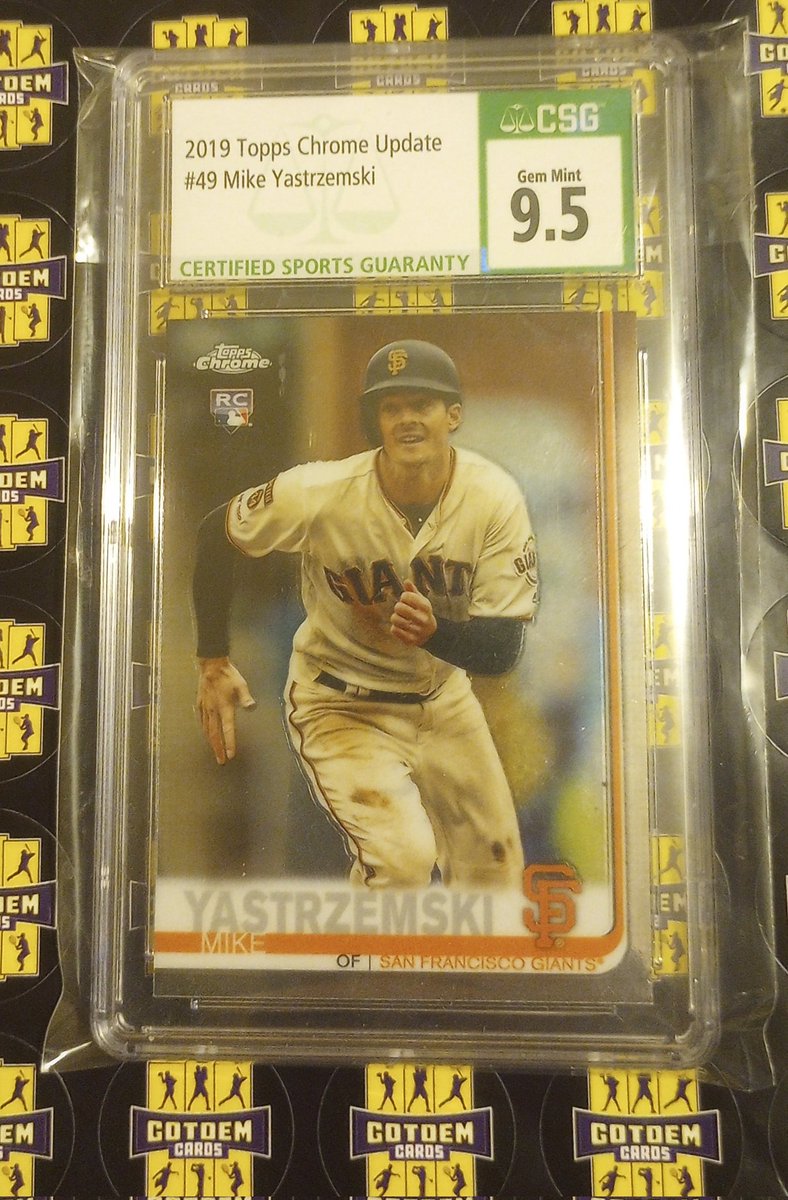 GotdemCards's tweet photo. 🔥For Sale: 2019 Topps Chrome Update Mike Yastrzemski Rookie Card #49 CSG 9.5 Gem Mint!🔥
San Francisco Giants star ⭐ Perfect for collectors!

💰$13 OBO – Grab this gem now!

⚾Repost & tag friends if you love #baseballcards

#SFGiants                            #MikeYastrzemski #RookieCard #SportsCards #MLB  #ToppsChrome #CardsForSale #THFpro #TheHobbyFamily