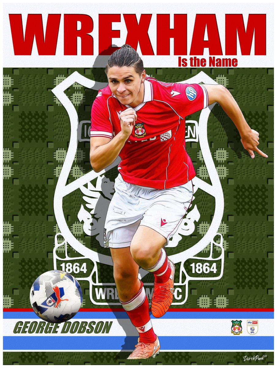 Todd Cross (DarthPunk) (@darthpunk69) on Twitter photo Title: Dobbo
Artist: DarthPunk
Medium: Digital Illustration
Hand painted digitally, NO AI. <a href="/georgedobson97/">George Dobson</a>
#Wrexham #askwxm <a href="/Wrexham_AFC/">Wrexham AFC</a> <a href="/fearlessidzine/">Fearless In Devotion | WREXHAM AFC podcast</a> <a href="/m_griffiths92/">Disney’s Mark Griffiths</a> <a href="/RobRyanRed/">RobRyanRed - Wrexham AFC Podcast</a> <a href="/MeTheWifeWxm/">Me, the Wife and Wrexham AFC Podcast</a> <a href="/TeachMeWxmPod/">Teach Me How To Wrexham</a> Title: Dobbo
Artist: DarthPunk
Medium: Digital Illustration
Hand painted digitally, NO AI. <a href="/georgedobson97/">George Dobson</a>
#Wrexham #askwxm <a href="/Wrexham_AFC/">Wrexham AFC</a> <a href="/fearlessidzine/">Fearless In Devotion | WREXHAM AFC podcast</a> <a href="/m_griffiths92/">Disney’s Mark Griffiths</a> <a href="/RobRyanRed/">RobRyanRed - Wrexham AFC Podcast</a> <a href="/MeTheWifeWxm/">Me, the Wife and Wrexham AFC Podcast</a> <a href="/TeachMeWxmPod/">Teach Me How To Wrexham</a>