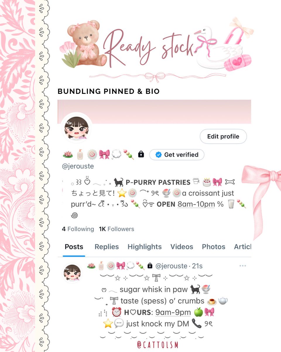 help repost, tysm! 👧🏻💗

attenshon—! 👀
haalo teman-timun! ✋🏻aku membawa 6 bundling wording pinned dan bio ready stock / rs ⊹ only 85OO each! 🐈‍⬛🎀⭐️

pls, check alt for more details ★
kindly tag me after dm! ꒰ᐢ｡•༝•｡ᐢ꒱ 🪷
#zonauang #zonajajan #zonaba