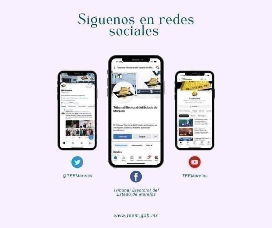 TEEMorelos (@teemorelos) on Twitter photo 📍El <a href="/TEEMorelos/">TEEMorelos</a> te invita a seguirnos en todas nuestras redes sociales.
¡No te pierdes nada, siguenos!
#JusticiaAbierta
#TEEMorelos 📍El <a href="/TEEMorelos/">TEEMorelos</a> te invita a seguirnos en todas nuestras redes sociales.
¡No te pierdes nada, siguenos!
#JusticiaAbierta
#TEEMorelos