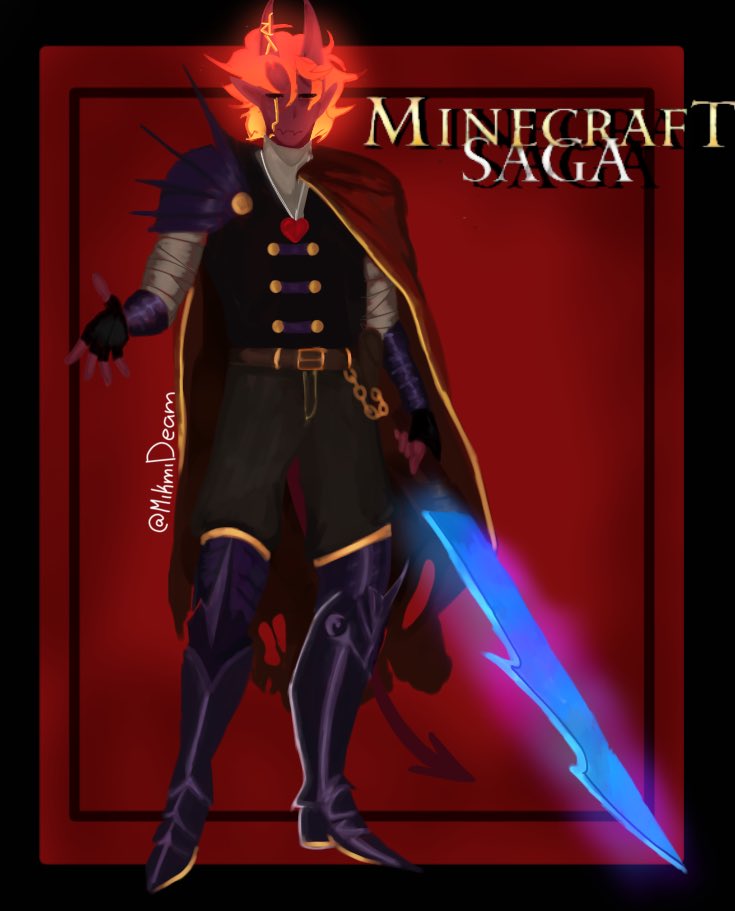 #MagmaBoiFanart  perdón por estar tan inactiva últimamente, pero aquí les traigo un dibujo de la skin d magma personalizada a mi estilo de !MS
.
.
<a href="/TheMagmaBoi/">TheMagmaBoi | 💀🔪</a> porfa velo dure 10h 😭💔