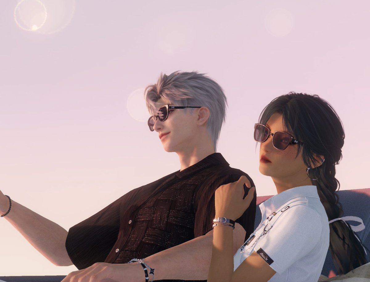 Tessa and Sylus on their way to the yacht for their vacation.
“I’m excited to ride the jet ski. You better be a pro with the way you’ve been bragging all week, Sy.”