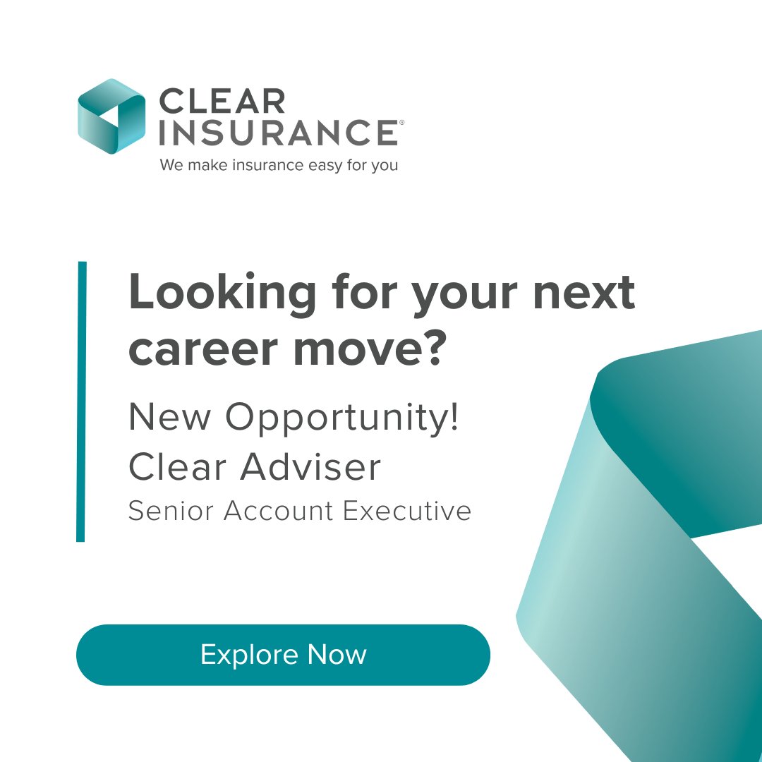 Clear_Insurance's tweet photo. Are you a senior account executive looking for your next career opportunity? We have an opportunity to hone your skills as a risk and insurance advise to mid-market and corporate clients. Explore Now >> https://t.co/Vw5vA4wxam

#clearinsurance #insurancejobs #brisbanejobs https://t.co/O3fiKkuFCz