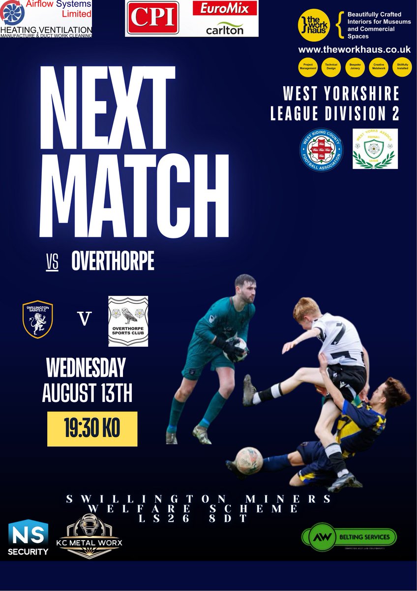 🚨Next Game🚨

The lads are back in action again Wednesday night at home under the lights as they look to put right the wrongs from Saturday's defeat.

All support welcome. The pavilion will be open for food and drinks.

#UpTheSwilly #ASAW