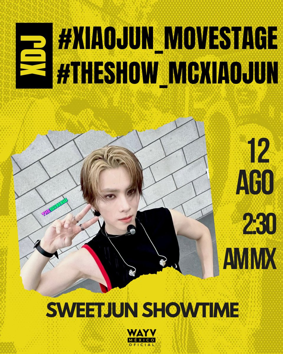 ¡La fiesta por el cumpleaños de Xiaojun sigue! No te pierdas a MC Sweetjun en The Show el día de mañana 💚

Dejun preparó un stage muy especial para la ocasión 👀 estará presentando MOVE de Taemin 🔥

📺 Transmisión: youtube.com/live/GXtNJ8B4F…

Para apoyarlo, usa la siguiente frase