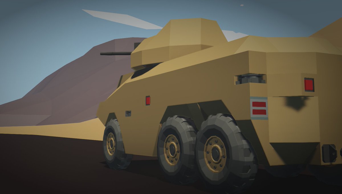 #Stormworks 
狭い装甲車の中にどうやって砲塔作るか
昨日丸1日試行錯誤して
やっと機関砲のついた装甲車ができた...！
かっけぇ！