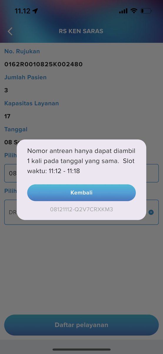 lil_naumi's tweet image. saya mau daftar antrean kok kaya gini ya

sudah sesuai tanggal, tempat rs, dokter, nomor rs nya juga

@BPJSKesehatanRI bisa dibantu?

sudah reinstall aplikasi juga
pindah ios/android sama saja
#bpjs
@BPJSTKinfo