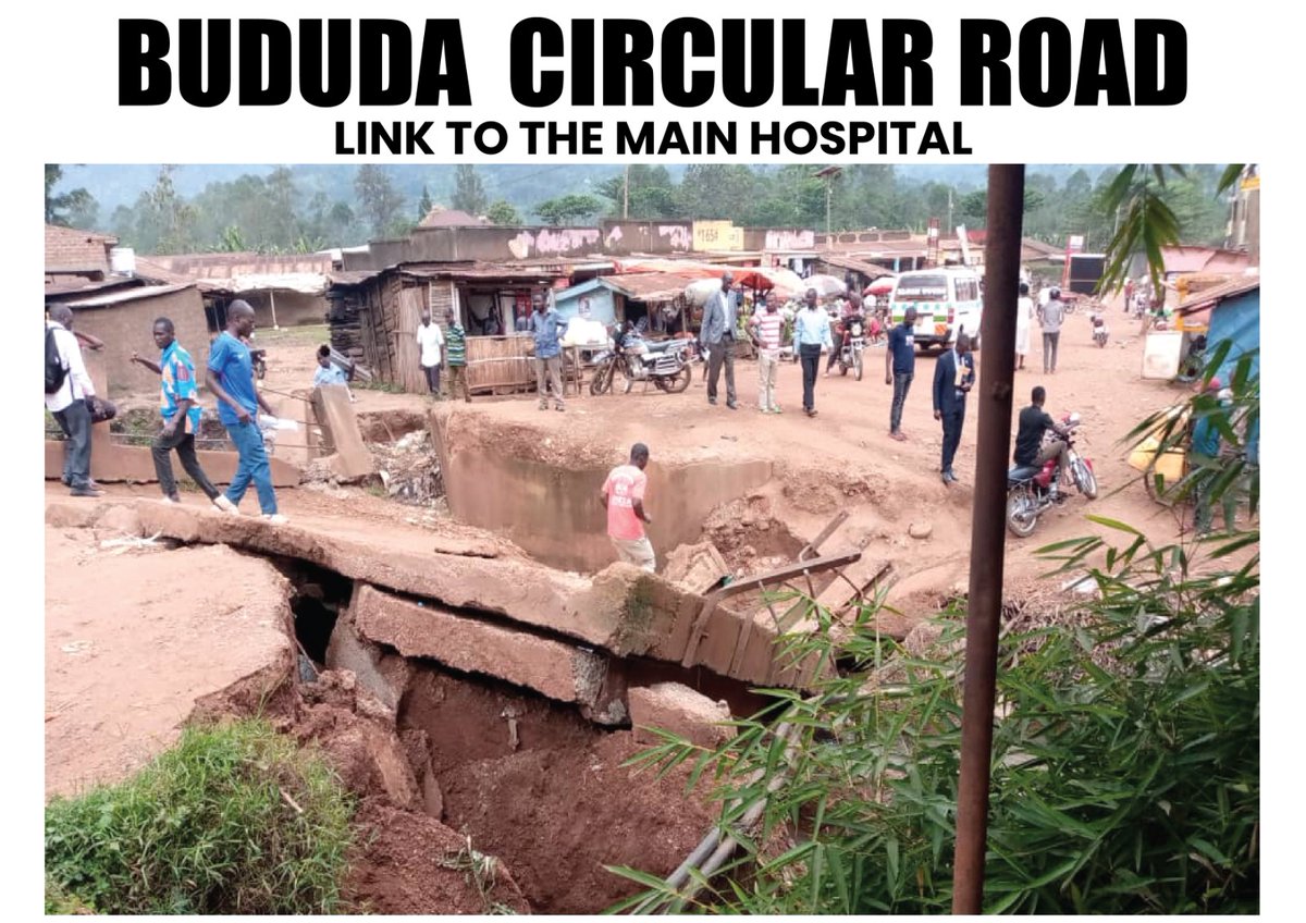 Ronnie Wabomba (@ronniewabomba) on Twitter photo This bridge is on a <a href="/GovUganda/">Government of Uganda</a>
road, the #BubuloBududaCircularRoad and it is the only bridge that people of Bududa and Manafwa district use to access Bududa Hospital which is just 200 meters away. H.E <a href="/KagutaMuseveni/">Yoweri K Museveni</a> promised to tarmac this road decades ago! This bridge is on a <a href="/GovUganda/">Government of Uganda</a>
road, the #BubuloBududaCircularRoad and it is the only bridge that people of Bududa and Manafwa district use to access Bududa Hospital which is just 200 meters away. H.E <a href="/KagutaMuseveni/">Yoweri K Museveni</a> promised to tarmac this road decades ago!