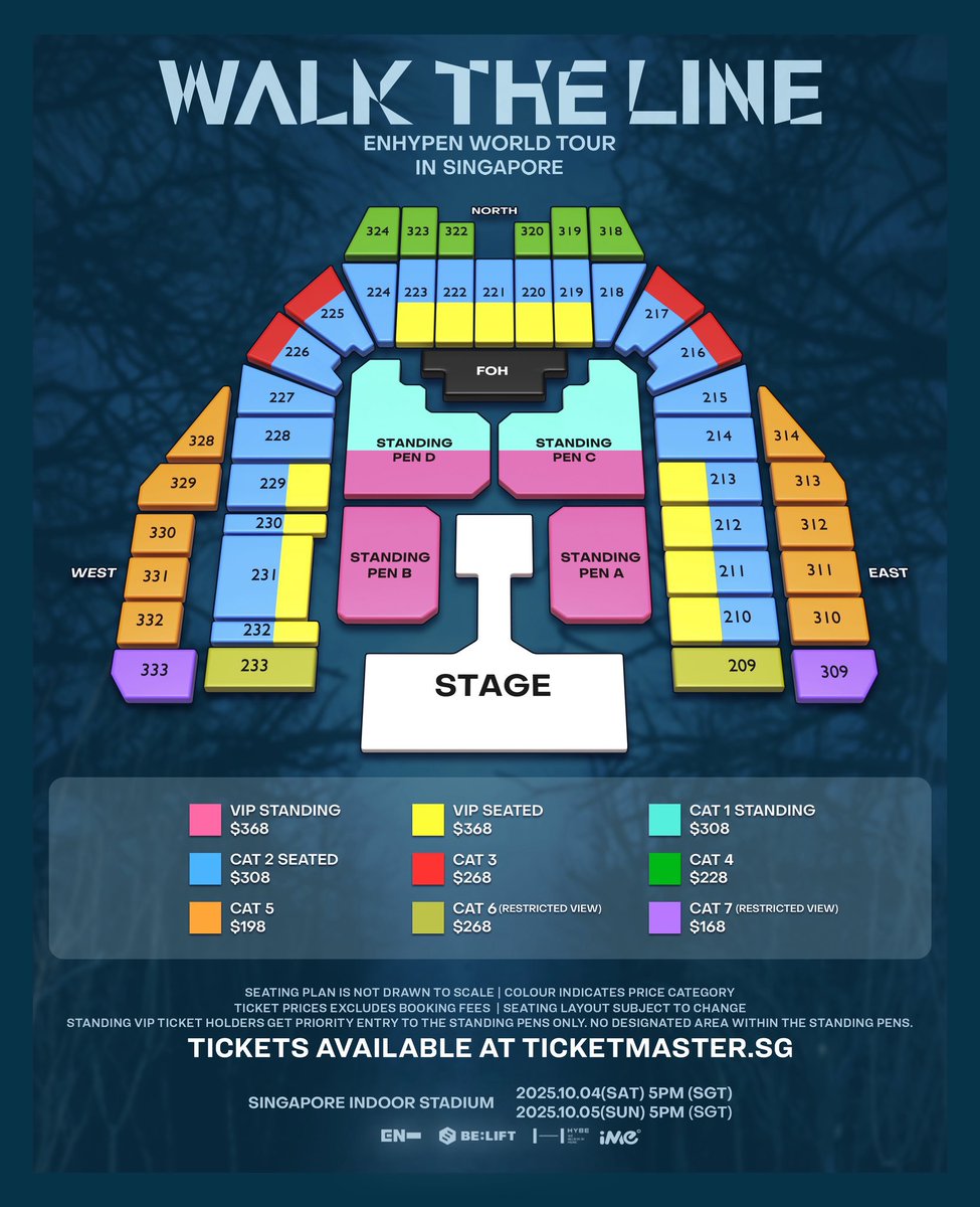 【ENHYPEN】シンガポール限定 WTL ツアーT XXL ✨Enhypen WTL Singapore 🇸🇬 <Pre-Sale Round> Invoice issued by