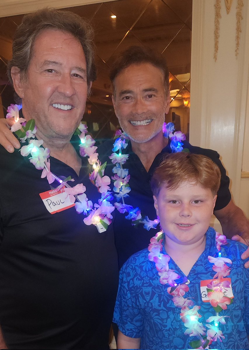 KKHOF1's tweet image. Mark Decascos star of John Wick 3 and a talented martial artist with Paul and George Casey @EricLee birthday party