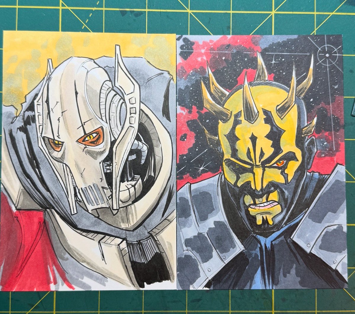 4x6” sketch requests this eve. Copics for the win. PEW PEW!! #starwars #sketch #starwarsart