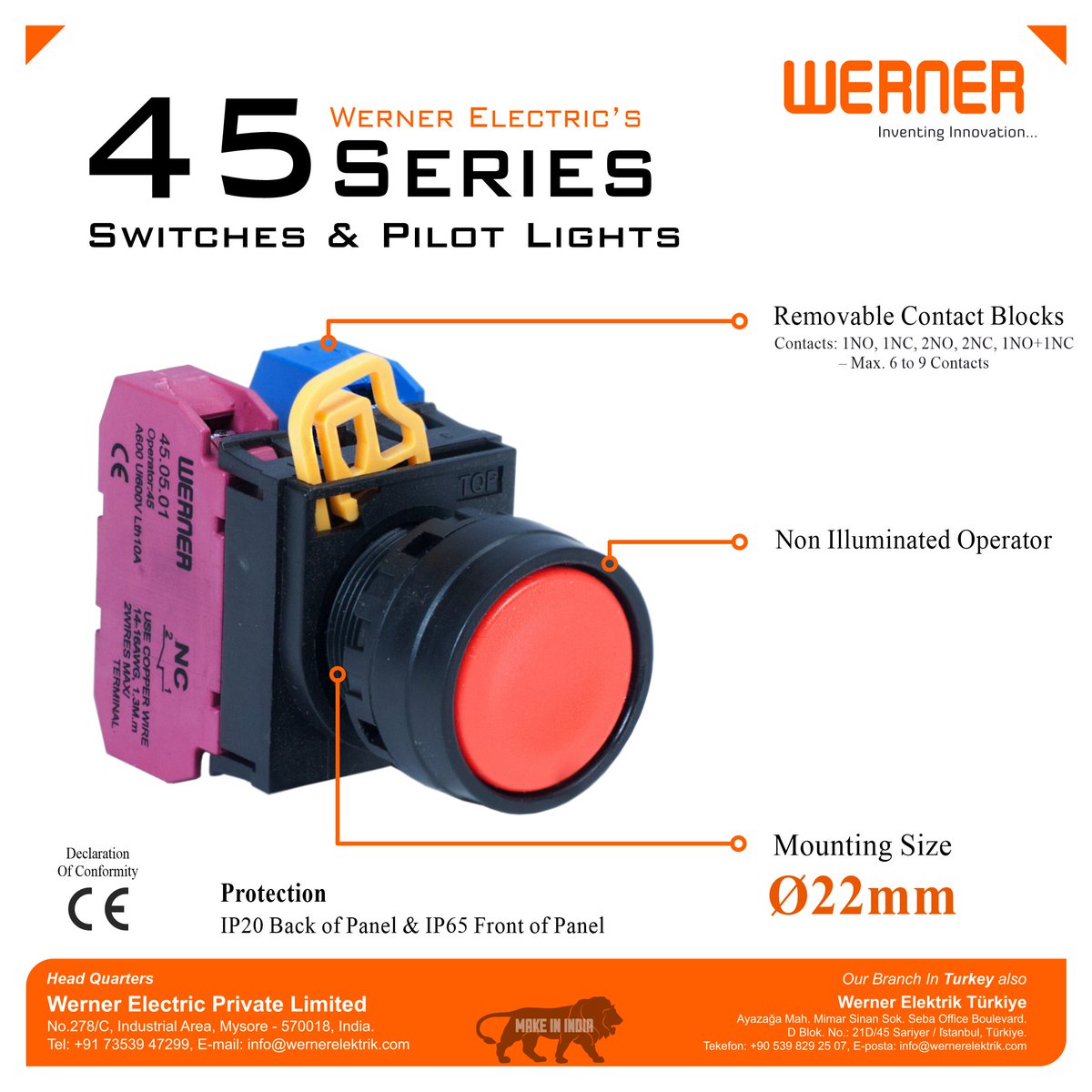 Werner_Electric's tweet image. Werner 45 Series Push Button
For more information
wernerelektrik.com/switches/
#IndustrialControl #PrecisionControl #PushButtonTechnology #ElectricalPanels #PanelBuilders #Estopbutton #AccessControl #CNC #CNCMachining #PanelComponents #Pushbutton #Werner