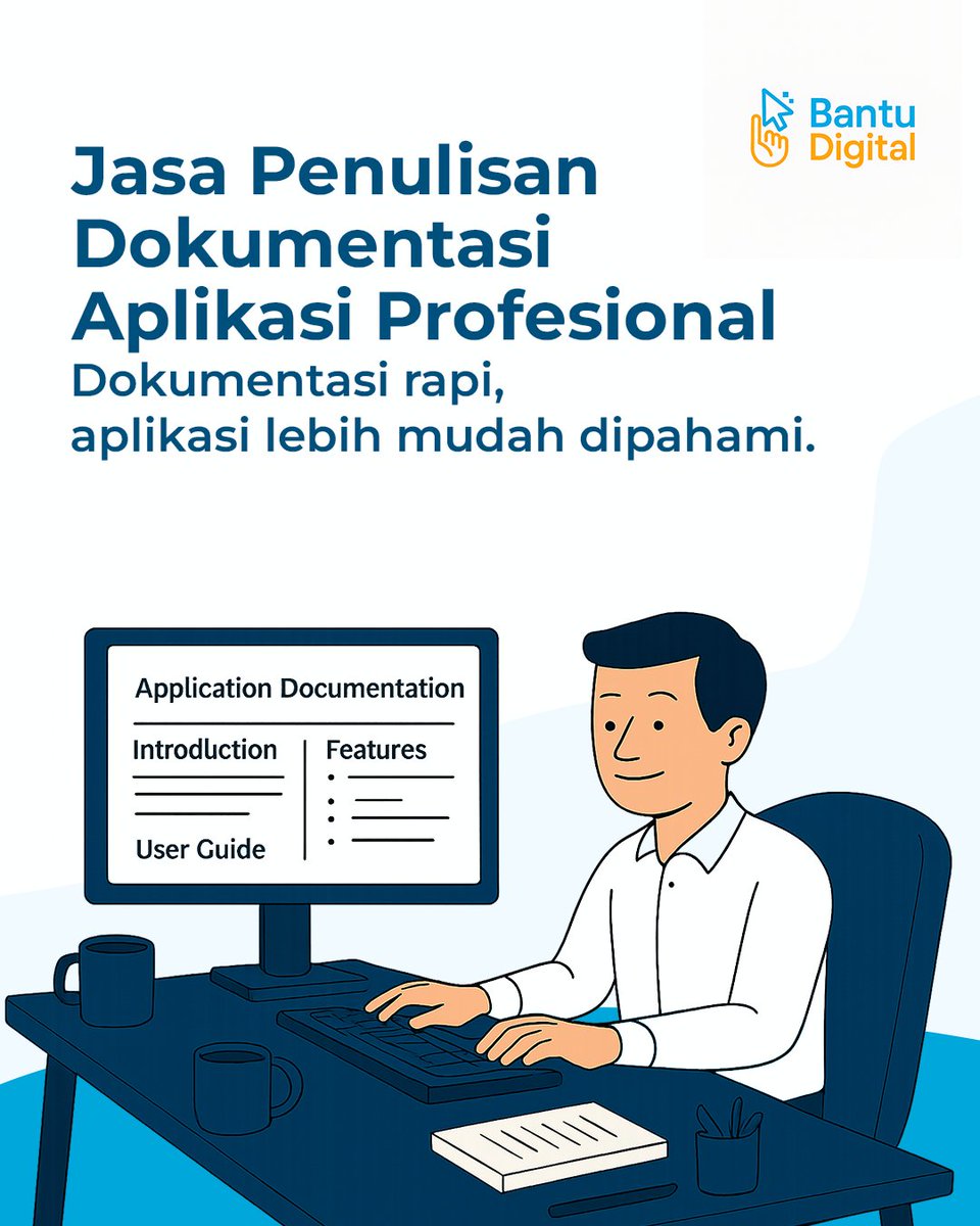 bantudigital_'s tweet image. Jasa Penulisan Dokumentasi Aplikasi mulai 10rb ✅ Manual, user guide, SOP, API doc, semua rapi & profesional.
Cocok untuk developer, startup, mahasiswa IT 🚀
📲 Order: wa.me/6283144140222
#JasaDokumentasiAplikasi #DeveloperIndonesia #SoftwareDocumentation