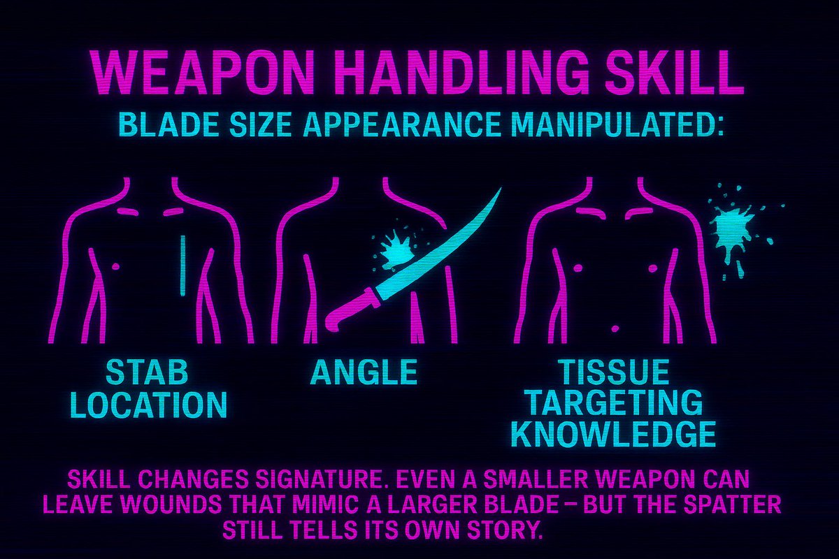 1/2 The scene at King Rd doesn’t read like a frenzied “blitz.”

The wounds show precision.
The spatter shows control.
The blood pools instead of flying.

Whoever did this took time — and kept control — long enough to make each strike count.
That’s not chaos. That’s method.