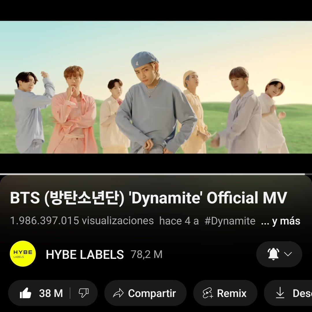 —ARMYS DIFUNDIR, DYNAMITE DE #BTS SE PUEDE CONVERTIR EN EL PRIMER ASIAN ACT EN CONSEGUIR  2B DE REPRODUCIONES EN SPOTIFY Y YOUTUBE SOLO FALTA YT, NO PODEMOS PERDER ESTE RÉCORD ASÍ QUE AUMENTEMOS EL STREAM 💜‼️

STREAM DYNAMITE TO 2B
DYNAMITE ROAD TO 2B ON YT
#DynamiteTo2BonYT