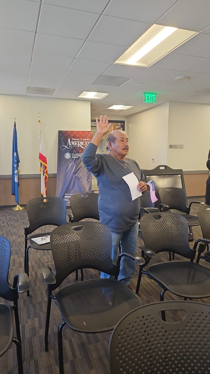 Congratulations to Juan Ramirez!! He became a new U.S. citizen at the end of July 2025. #fastforwardtoyourfuture #AdultEducation #AdultEdu #AdultEd #newUScitizen