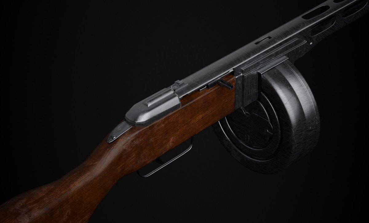 LWHITTY24's tweet photo. PPSH_41 render #ppsh41 #weapon #gun #3dart  #blender #substancepainter https://t.co/CHawIK9Zx7