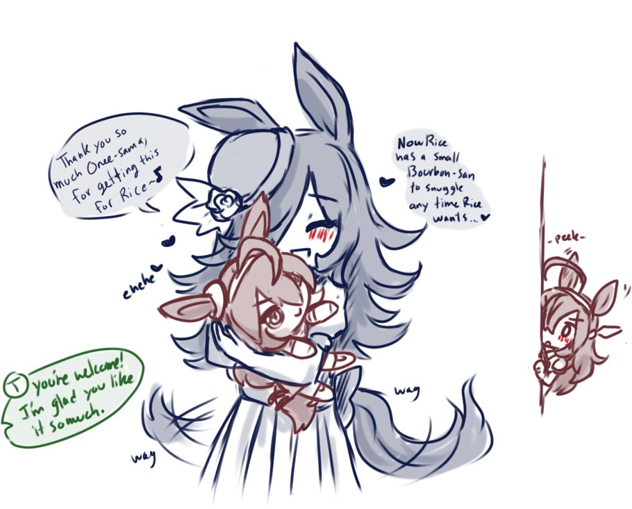 MihoRi +plushies doodles
#umamusumeprettyderby #umamusumefanart 
