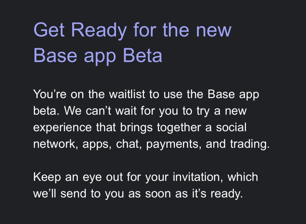 For those in need of <a href="/baseapp/">Base App</a> invite 

Seems all you have to do is to fill in for the waitlist and patiently wait for the invitation to be sent to you. 

If it worked out different for you, pls notify