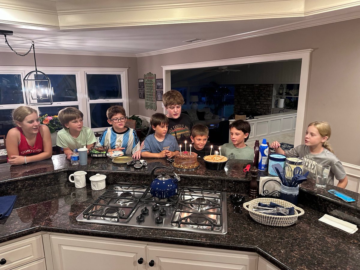 Celebrated 3 birthdays Sunday night - Grandpa Life