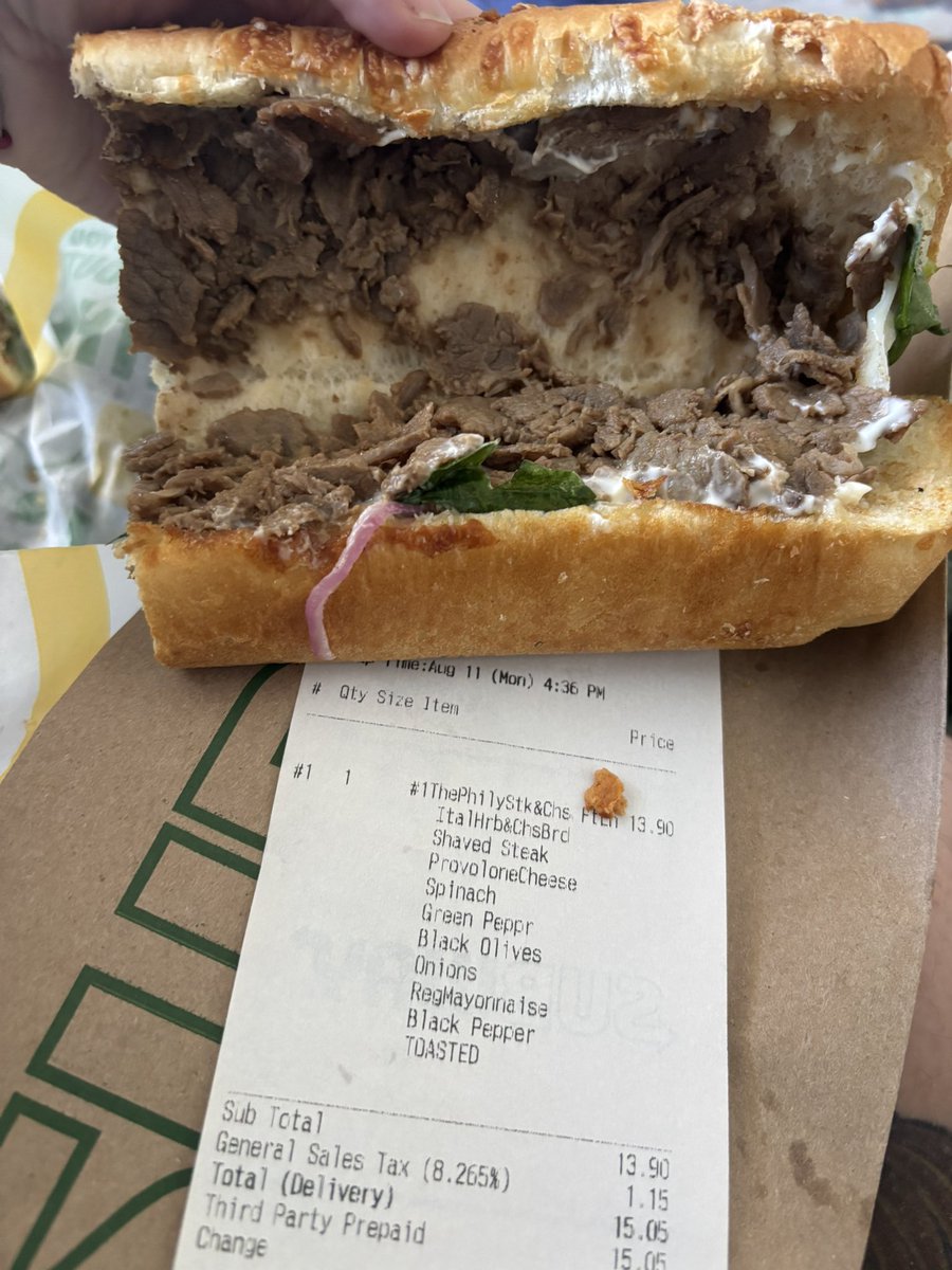 decoyable's tweet photo. Ordered  @SUBWAY after watching #HappyGilmore2 and so disappointed. What I ordered vs what I got. Where are the toppings? https://t.co/8MtSuBB7ku