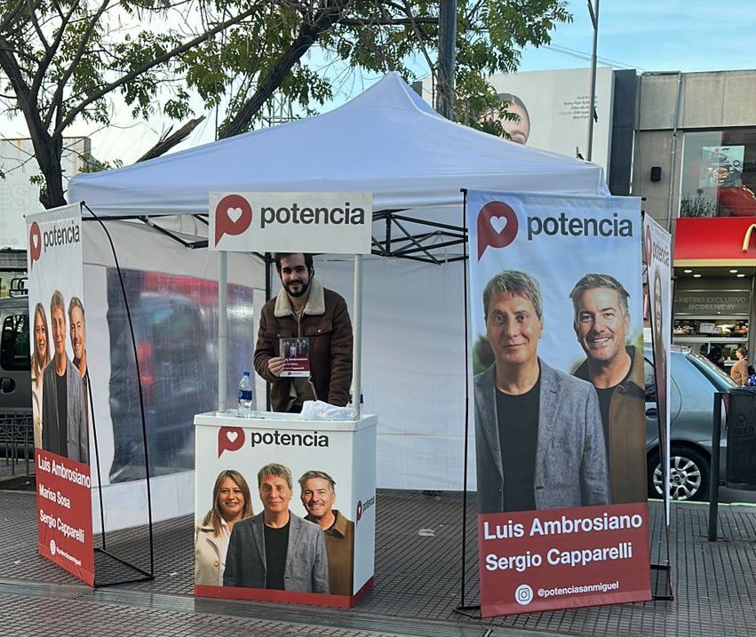 BanquemosSan's tweet photo. San miguel es @potenciaba, este 7 de Septiembre acompaña a tu candidato a Concejal @SerCapparelli con tu voto y en Octubre a @eugetale como candidata a Diputada Nacional. @EquipoTalerico @RicBenedetti @EquipoBanquemos https://t.co/bGqeaY5vDE