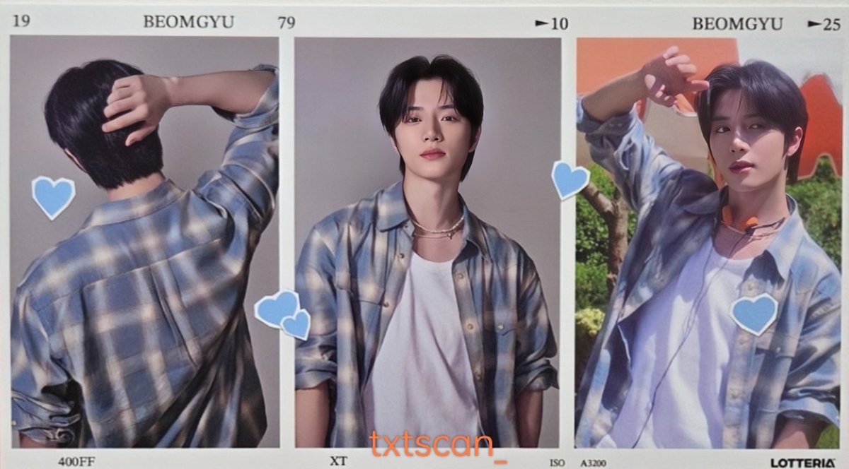 TXT WITH LOTTERIA ▪️POSTCARD SET SCAN #BEOMGYU #TAEHYUN